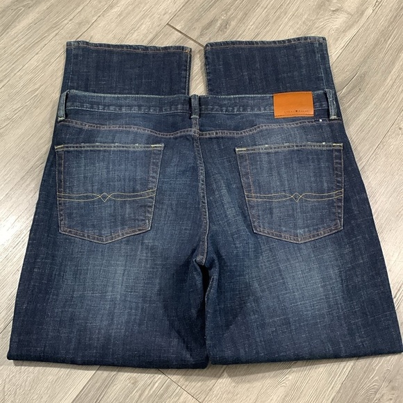 Lucky Brand 361 Vintage Straight Dark Wash Stretch Jeans size 38 - Picture 4 of 16